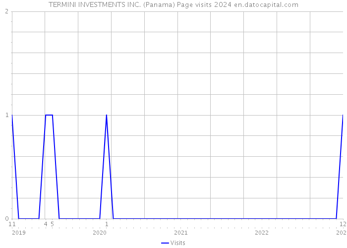 TERMINI INVESTMENTS INC. (Panama) Page visits 2024 