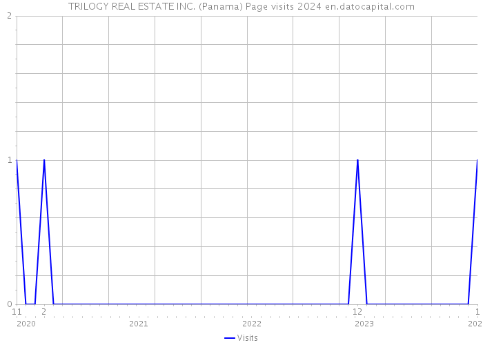TRILOGY REAL ESTATE INC. (Panama) Page visits 2024 