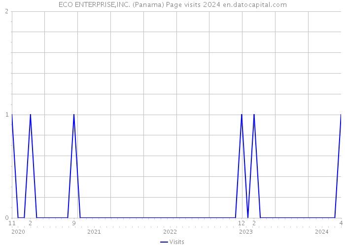 ECO ENTERPRISE,INC. (Panama) Page visits 2024 