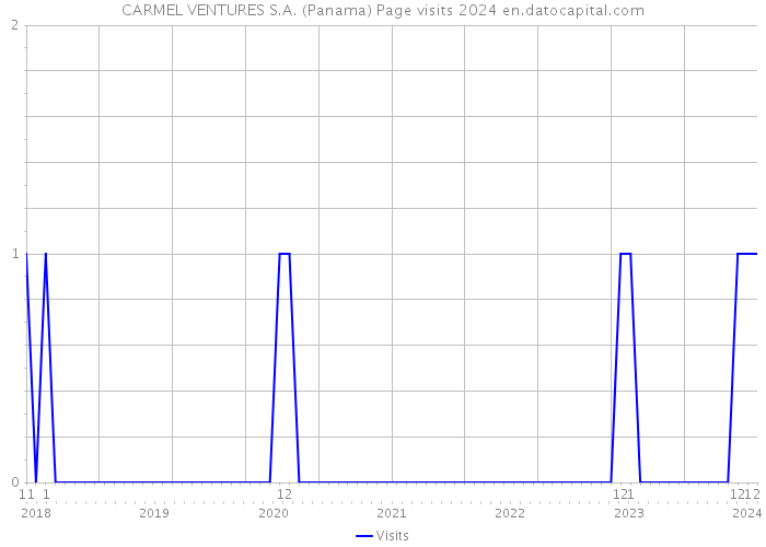 CARMEL VENTURES S.A. (Panama) Page visits 2024 