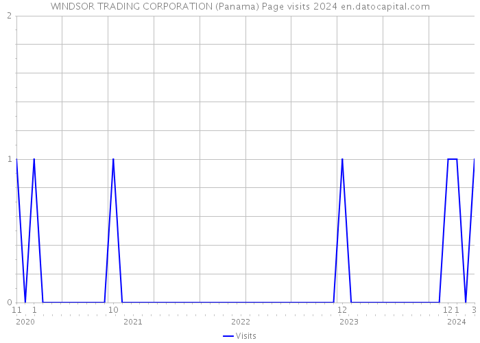 WINDSOR TRADING CORPORATION (Panama) Page visits 2024 