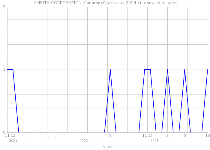 AMRITA CORPORATION (Panama) Page visits 2024 