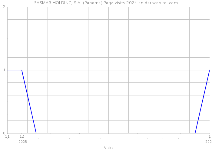 SASMAR HOLDING, S.A. (Panama) Page visits 2024 