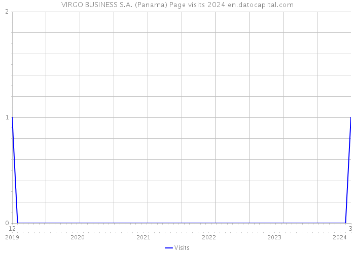 VIRGO BUSINESS S.A. (Panama) Page visits 2024 