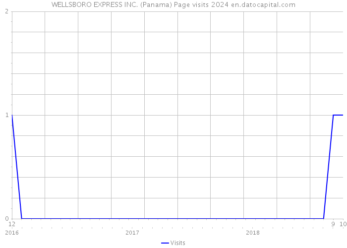 WELLSBORO EXPRESS INC. (Panama) Page visits 2024 