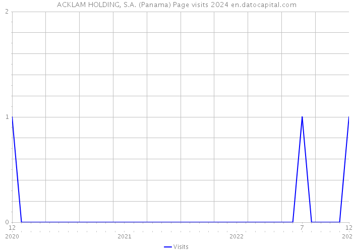 ACKLAM HOLDING, S.A. (Panama) Page visits 2024 