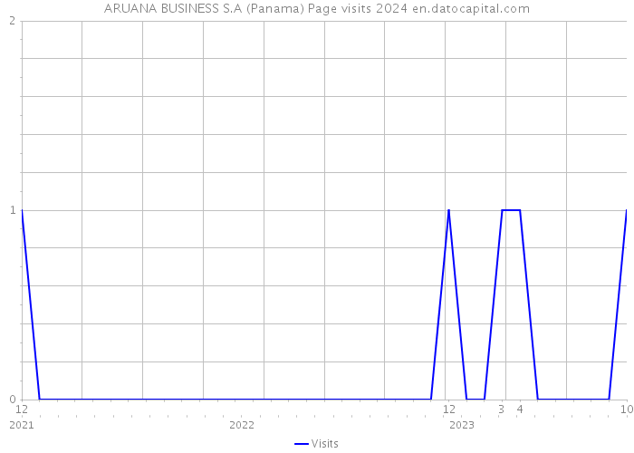 ARUANA BUSINESS S.A (Panama) Page visits 2024 