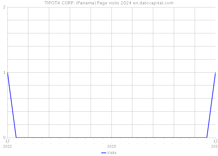 TIPOTA CORP. (Panama) Page visits 2024 