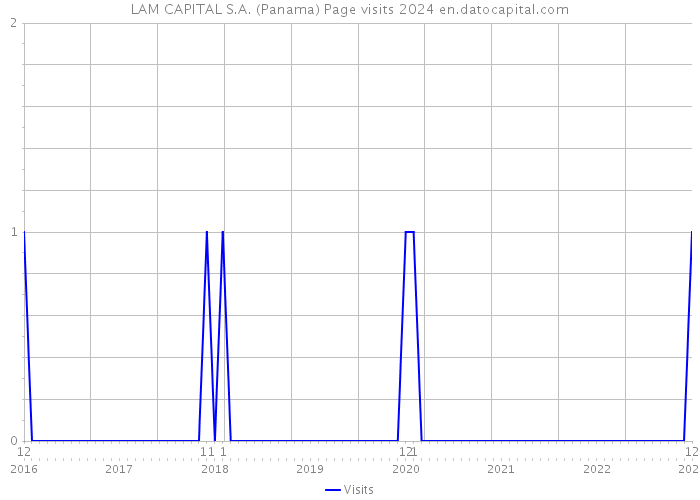 LAM CAPITAL S.A. (Panama) Page visits 2024 