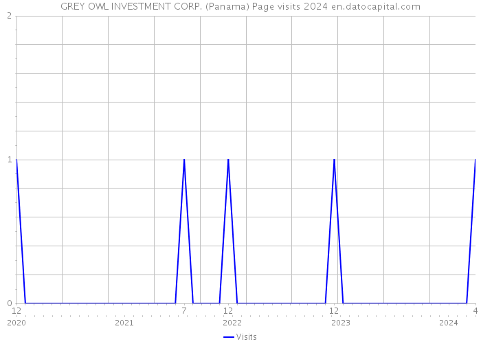 GREY OWL INVESTMENT CORP. (Panama) Page visits 2024 