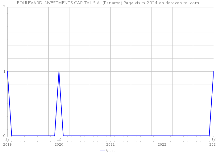 BOULEVARD INVESTMENTS CAPITAL S.A. (Panama) Page visits 2024 
