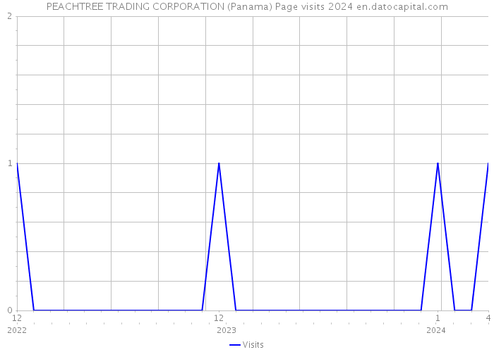 PEACHTREE TRADING CORPORATION (Panama) Page visits 2024 