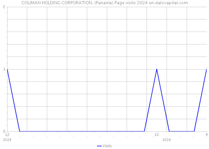 COLIMAN HOLDING CORPORATION. (Panama) Page visits 2024 