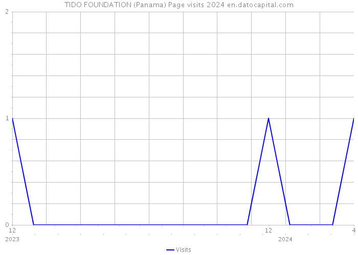 TIDO FOUNDATION (Panama) Page visits 2024 