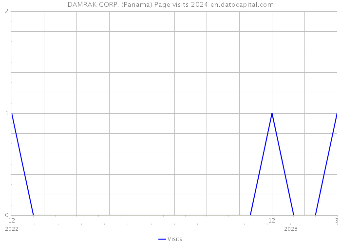 DAMRAK CORP. (Panama) Page visits 2024 