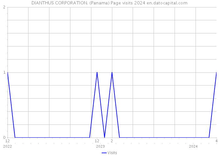 DIANTHUS CORPORATION. (Panama) Page visits 2024 