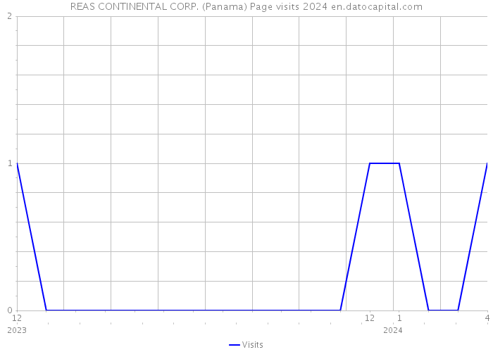 REAS CONTINENTAL CORP. (Panama) Page visits 2024 