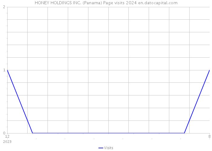 HONEY HOLDINGS INC. (Panama) Page visits 2024 