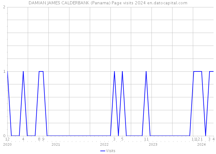 DAMIAN JAMES CALDERBANK (Panama) Page visits 2024 