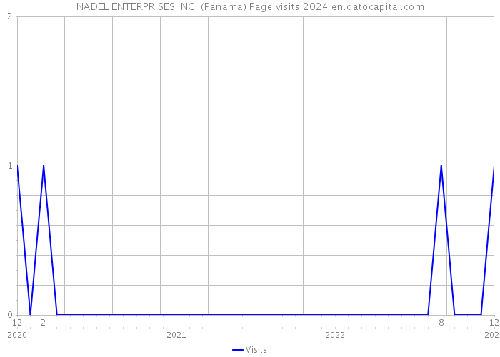 NADEL ENTERPRISES INC. (Panama) Page visits 2024 