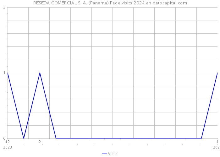 RESEDA COMERCIAL S. A. (Panama) Page visits 2024 
