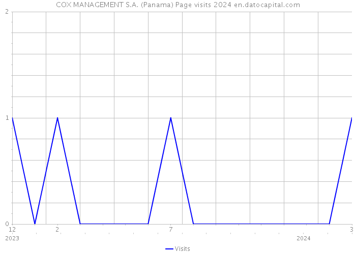 COX MANAGEMENT S.A. (Panama) Page visits 2024 