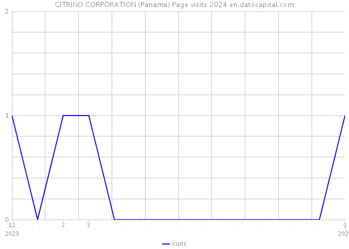 CITRINO CORPORATION (Panama) Page visits 2024 