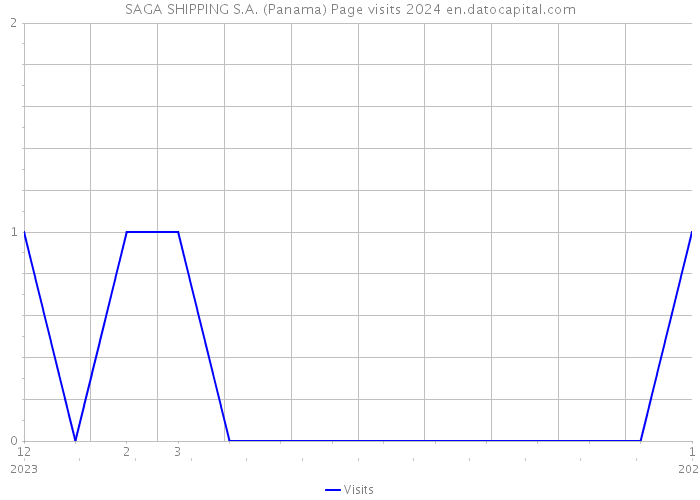 SAGA SHIPPING S.A. (Panama) Page visits 2024 