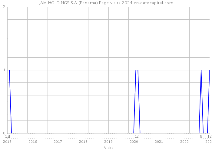 JAM HOLDINGS S.A (Panama) Page visits 2024 