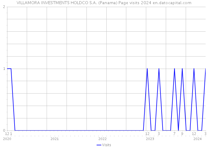VILLAMORA INVESTMENTS HOLDCO S.A. (Panama) Page visits 2024 
