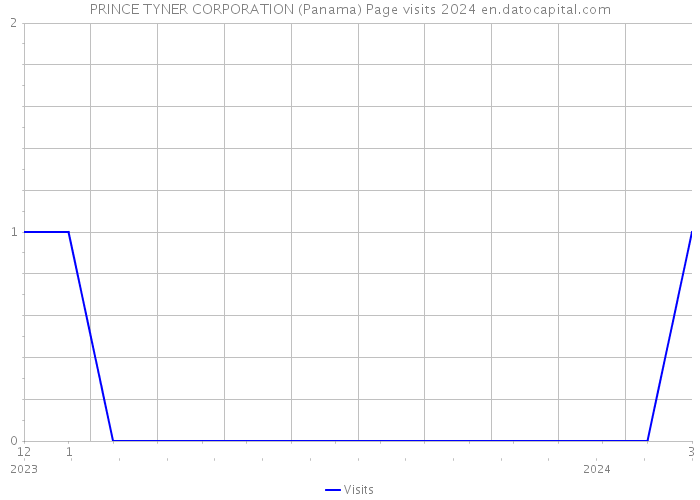 PRINCE TYNER CORPORATION (Panama) Page visits 2024 