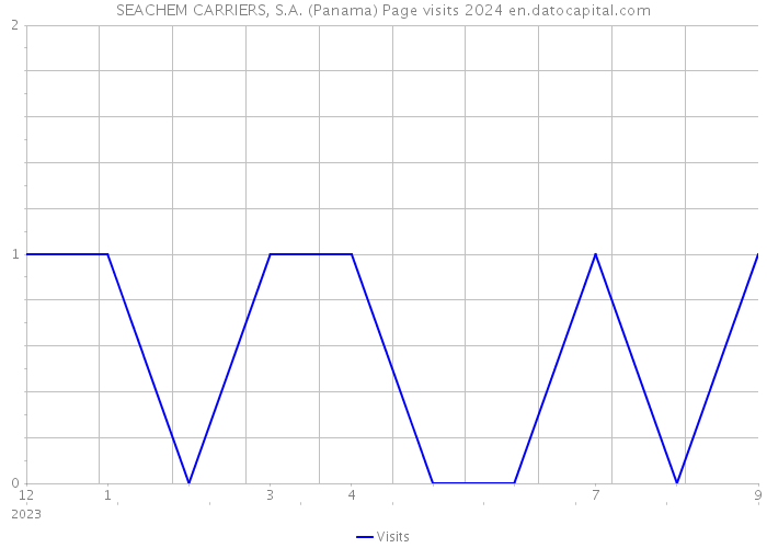 SEACHEM CARRIERS, S.A. (Panama) Page visits 2024 