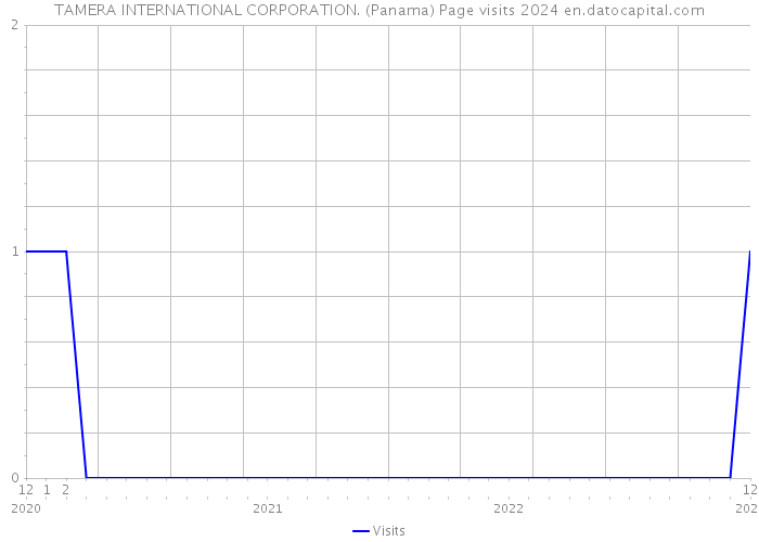 TAMERA INTERNATIONAL CORPORATION. (Panama) Page visits 2024 