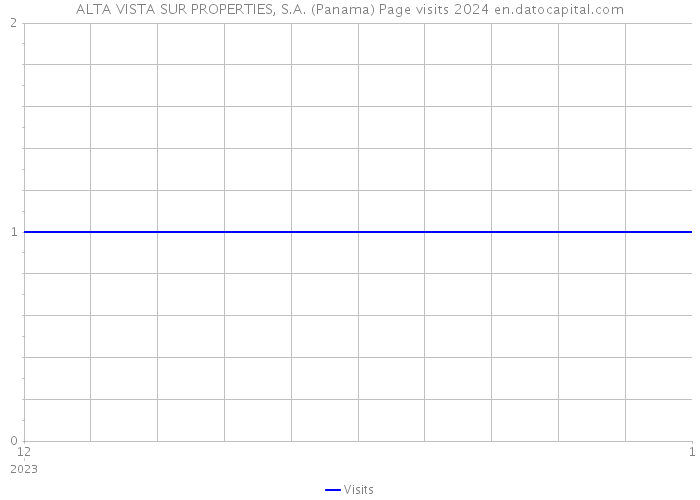 ALTA VISTA SUR PROPERTIES, S.A. (Panama) Page visits 2024 