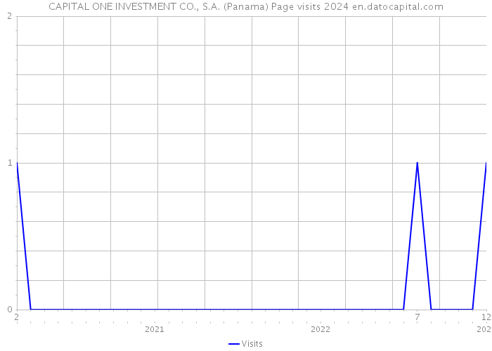 CAPITAL ONE INVESTMENT CO., S.A. (Panama) Page visits 2024 