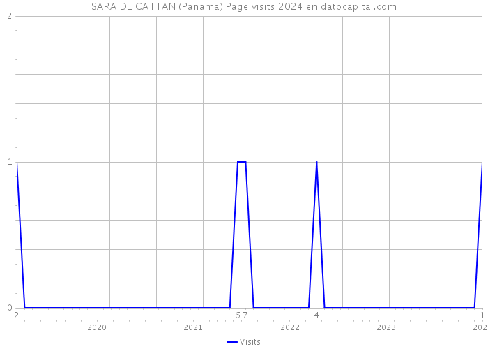 SARA DE CATTAN (Panama) Page visits 2024 
