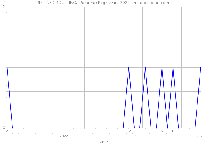 PRISTINE GROUP, INC. (Panama) Page visits 2024 