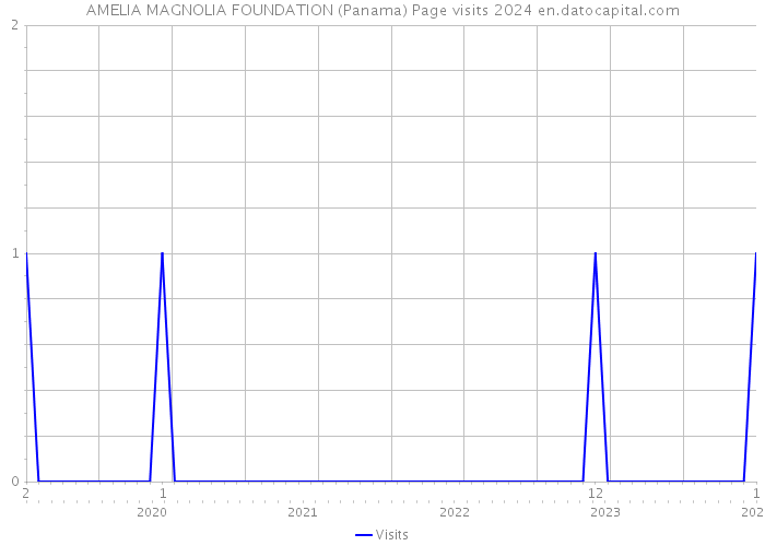 AMELIA MAGNOLIA FOUNDATION (Panama) Page visits 2024 