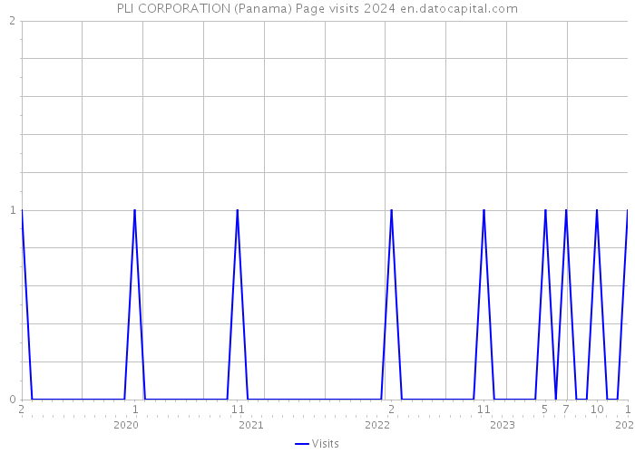 PLI CORPORATION (Panama) Page visits 2024 