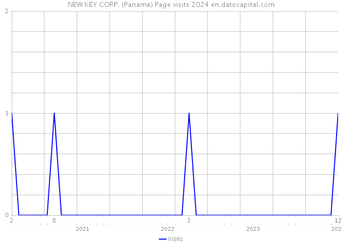 NEW KEY CORP. (Panama) Page visits 2024 