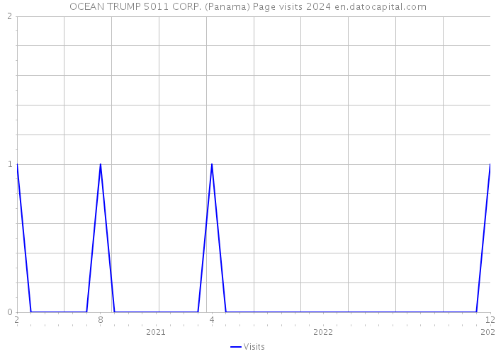 OCEAN TRUMP 5011 CORP. (Panama) Page visits 2024 