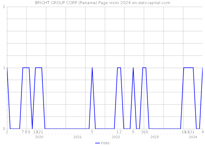 BRIGHT GROUP CORP (Panama) Page visits 2024 