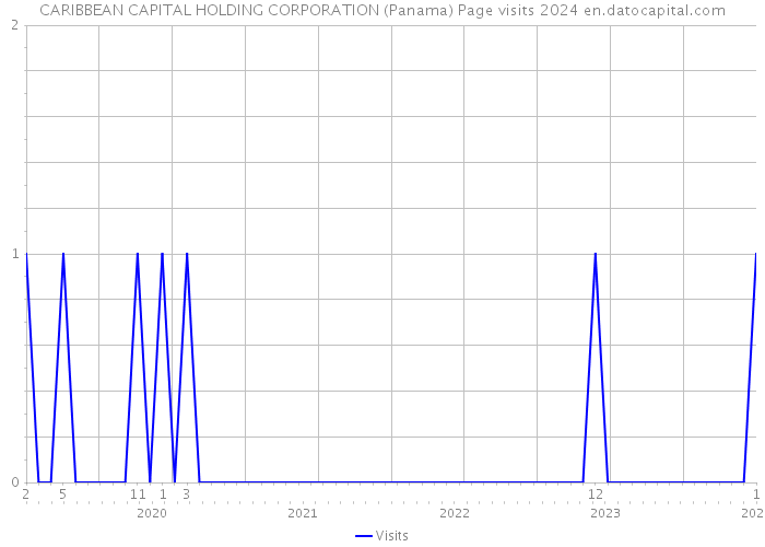 CARIBBEAN CAPITAL HOLDING CORPORATION (Panama) Page visits 2024 