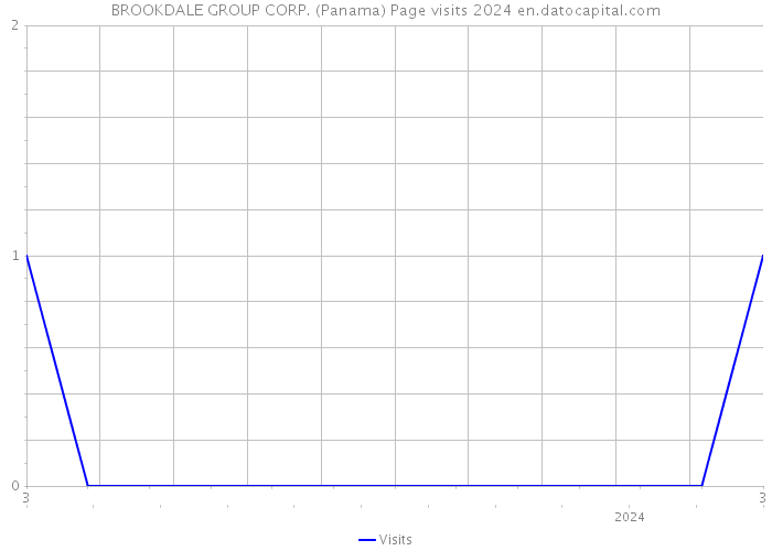 BROOKDALE GROUP CORP. (Panama) Page visits 2024 