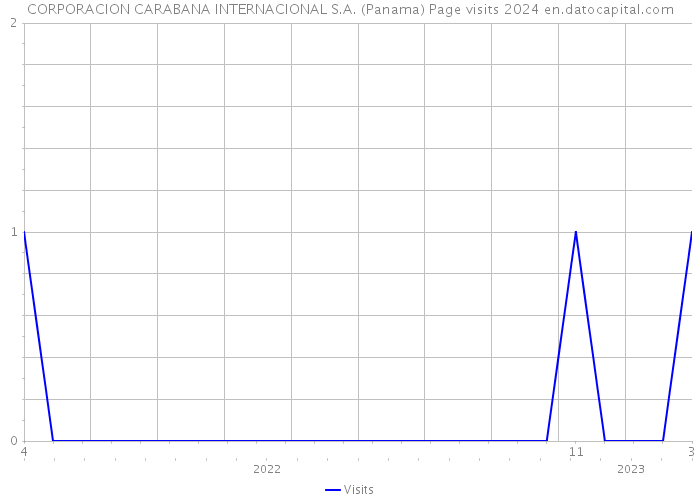 CORPORACION CARABANA INTERNACIONAL S.A. (Panama) Page visits 2024 