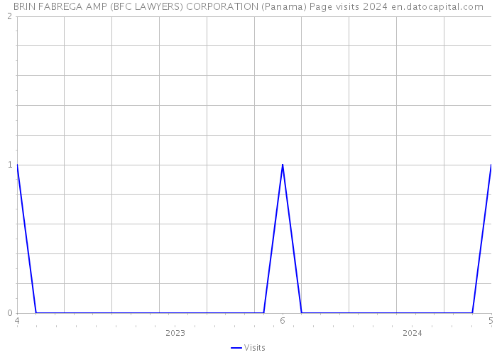 BRIN FABREGA AMP (BFC LAWYERS) CORPORATION (Panama) Page visits 2024 