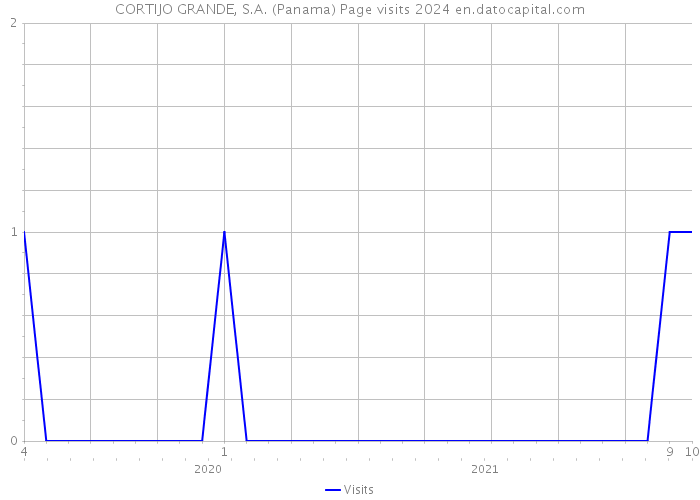 CORTIJO GRANDE, S.A. (Panama) Page visits 2024 