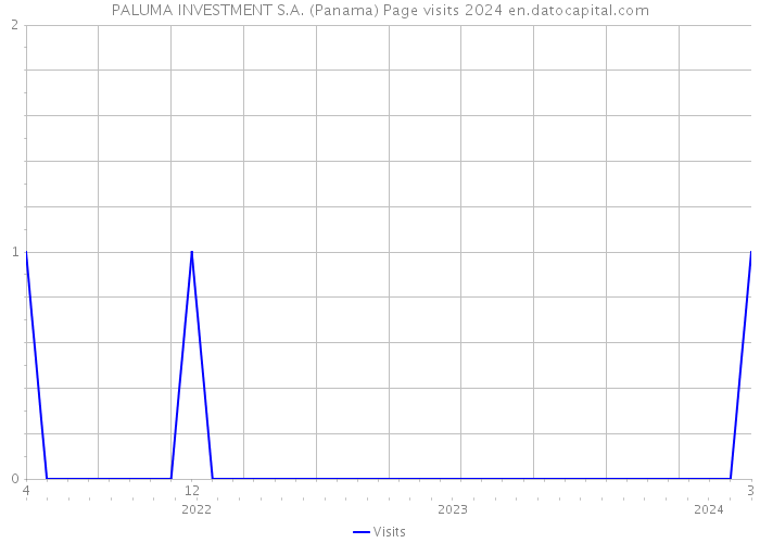 PALUMA INVESTMENT S.A. (Panama) Page visits 2024 