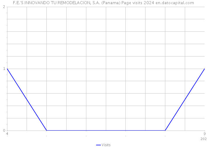 F.E.'S INNOVANDO TU REMODELACION, S.A. (Panama) Page visits 2024 