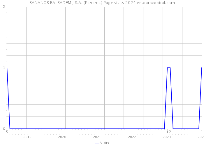 BANANOS BALSADEMI, S.A. (Panama) Page visits 2024 